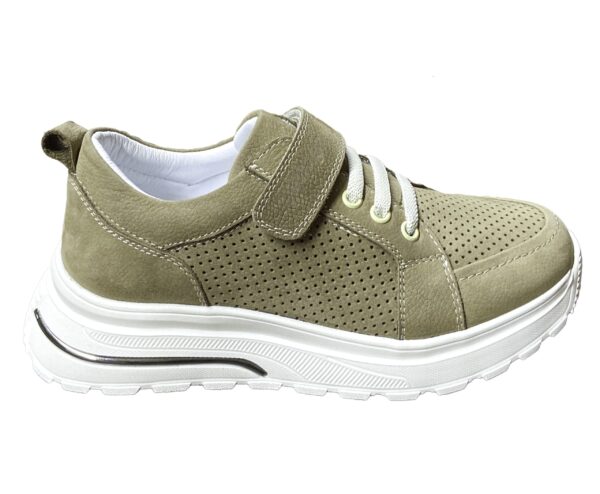 Unisex Çocuk Spor Ayakkabı - Bağcıklı & Cırtlı, Hakiki Deri - Ortopedik Rahat Günlük Kullanım