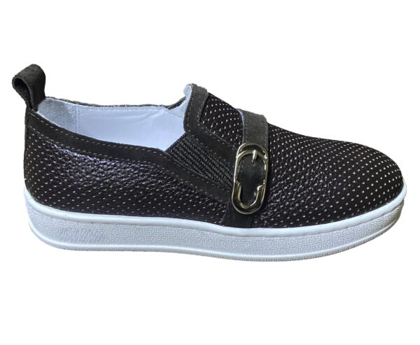 Unisex Çocuk Sneakers - Lastikli & Tokalı, Hakiki Deri - Ortopedik Rahat Günlük Kullanım