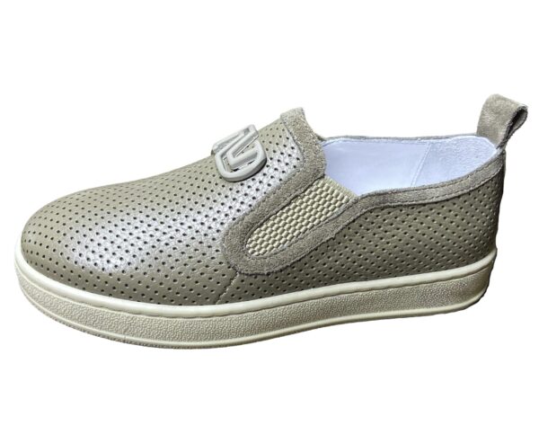 Unisex Çocuk Sneakers - Lastikli & Tokalı, Hakiki Deri - Ortopedik Rahat Günlük Kullanım