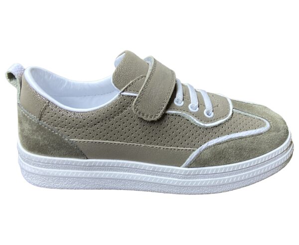 Unisex Çocuk Spor Ayakkabı - Bağcıklı & Cırtlı, Hakiki Deri - Ortopedik Rahat Günlük Kullanım